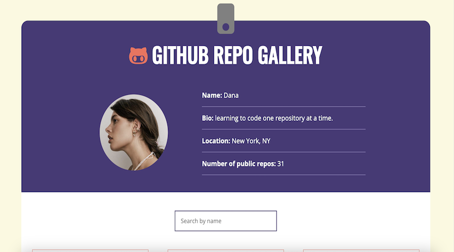 Github Repo Gallery