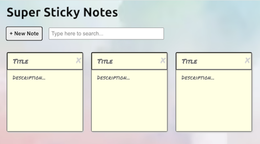 Sticky Notes App